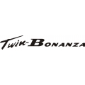 Twin Bonanza Aircraft Decal/Sticker 3''h x 13 3/4''w!